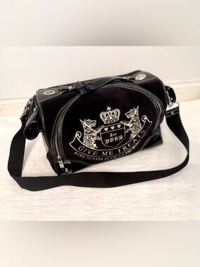 Vtg JUICY COUTURE Dog Pet Carrier Bag Purse with a Lock DOGGY COUTURE! RARE!